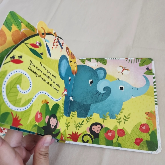 Usborne Little Peek-through Book | Are You There Little Elephant? - Picture 5 of 7